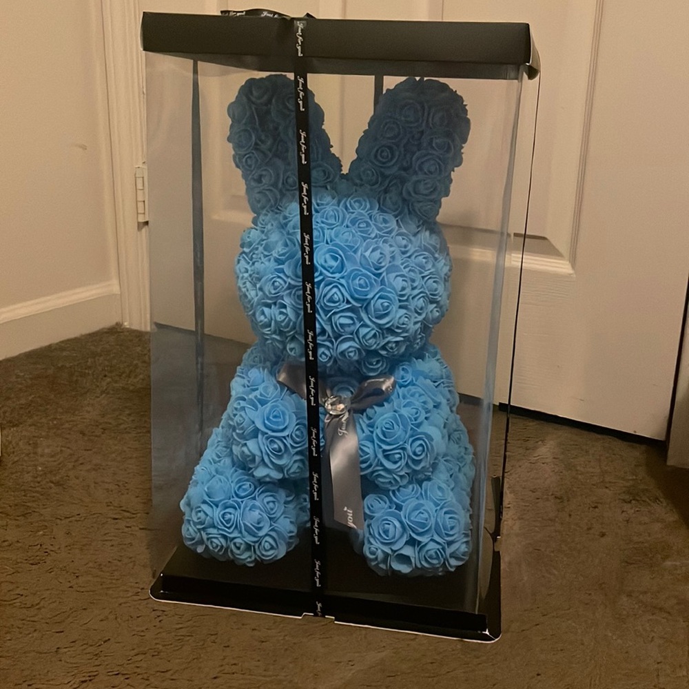 Giant rose petal bunny